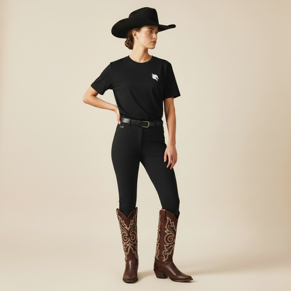 Bellmont Performance Tee – Westernreiterin mit Western Boots