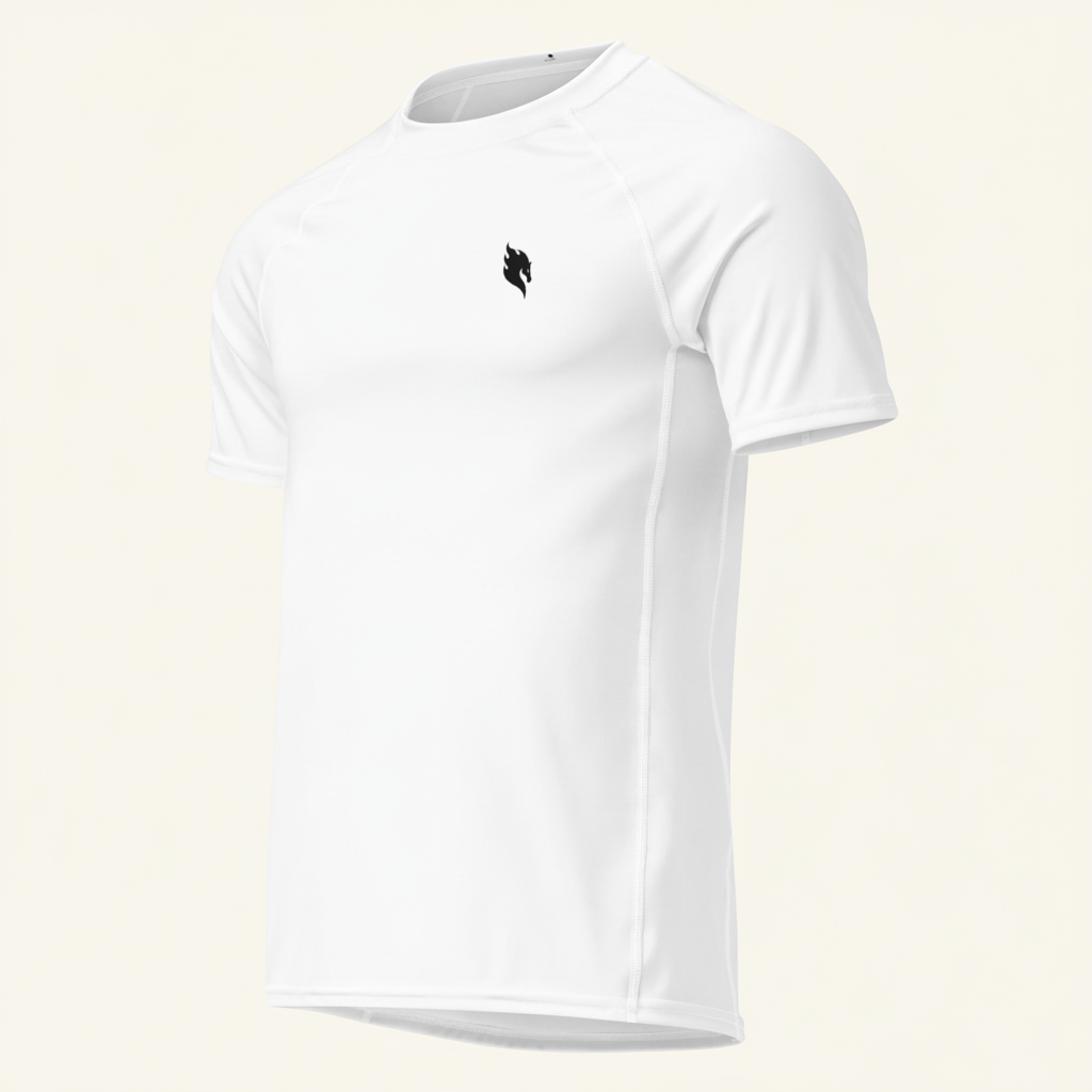 Compression Tee Front Grau