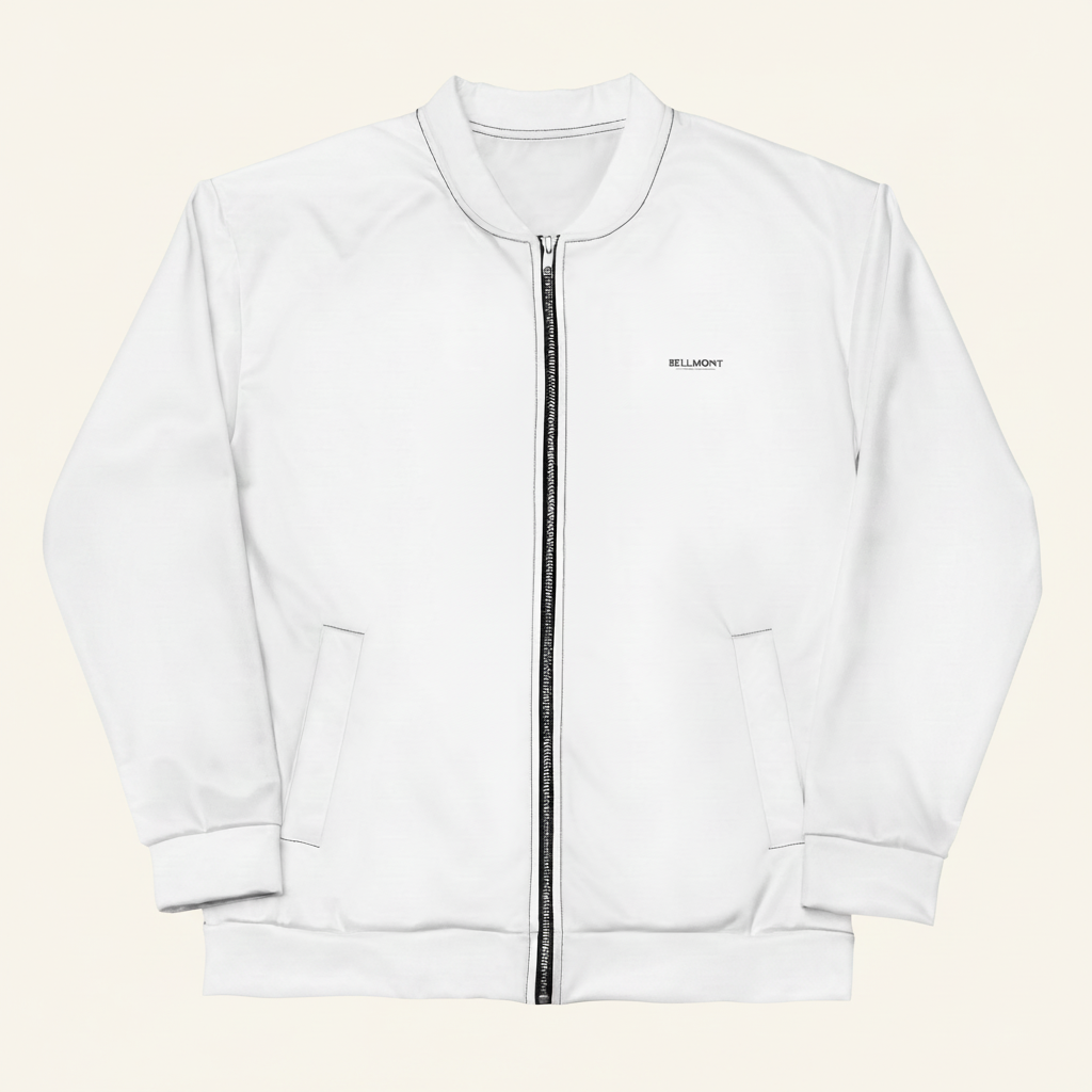 Harrington Bomber White – Grau