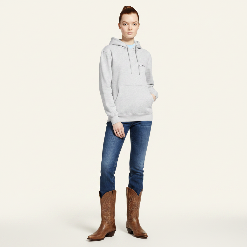Hoodie Grau Western