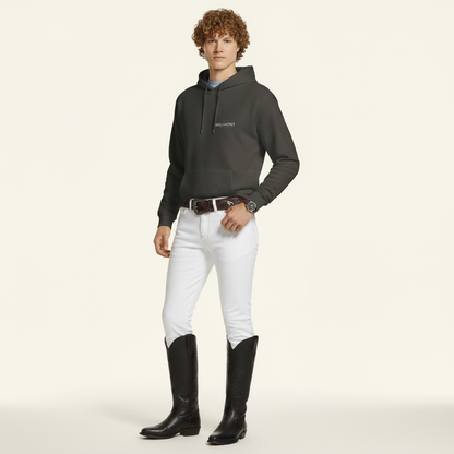 Hoodie Holzkohle Western