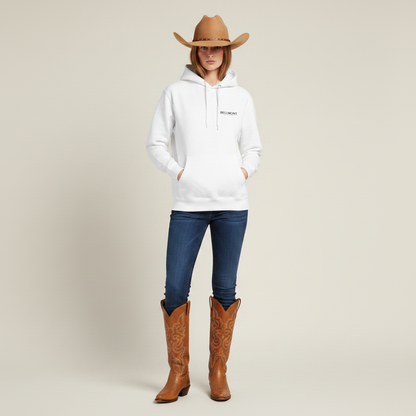 Hoodie Weiß Western