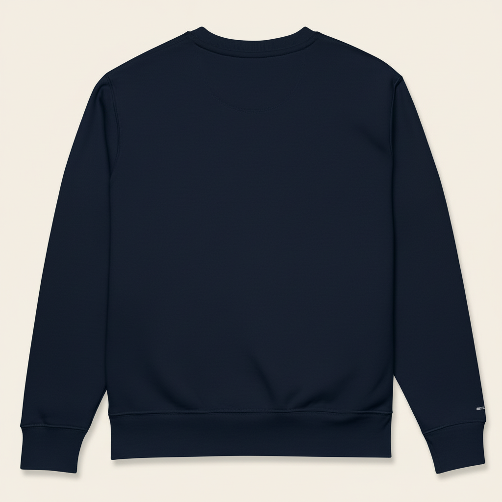 Noir Sweatshirt French Navy Back Grau