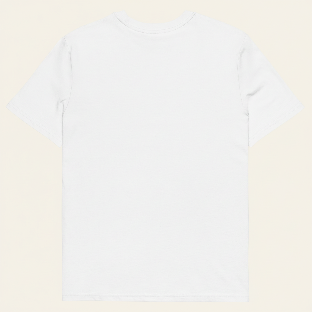 Performance Tee Black Logo – Back Grau
