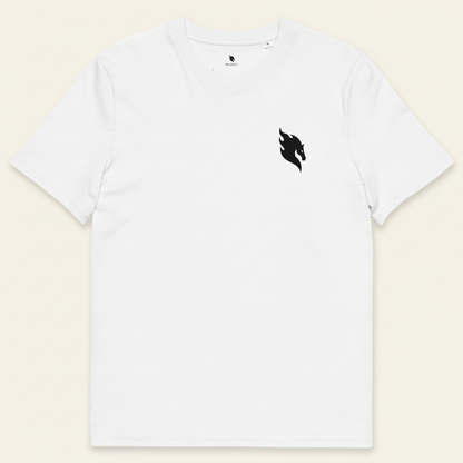Performance Tee Black Logo – Front Grau