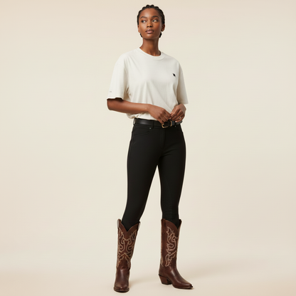 Reiter mit Westernstiefel