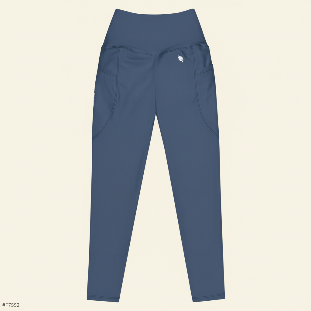 Riding Leggings Front – Grau