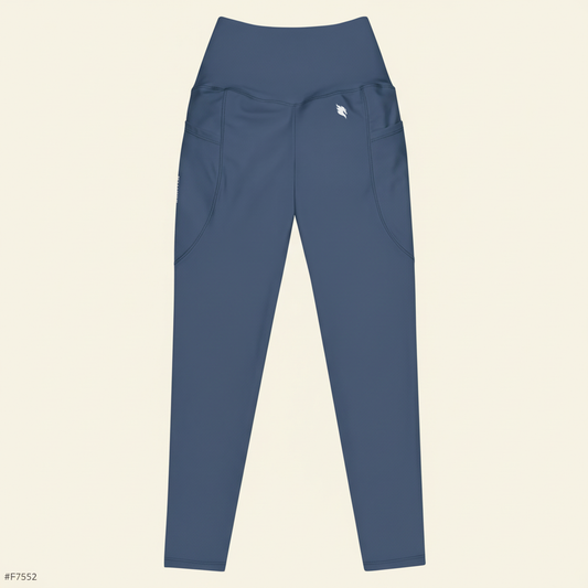 Riding Leggings Front – Grau