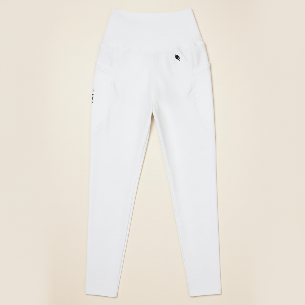 Riding Leggings White – Front