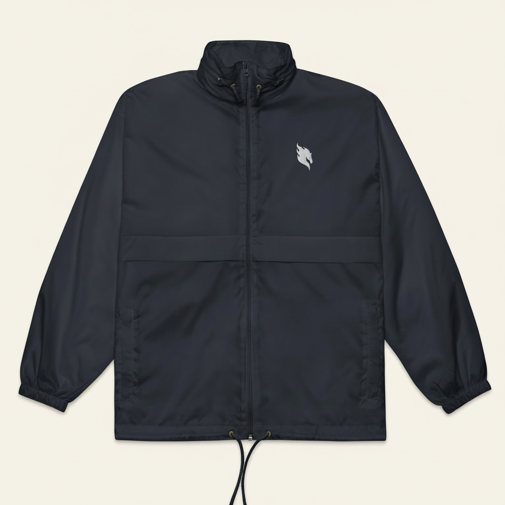 Windbreaker Navy Front – #F7F5F2