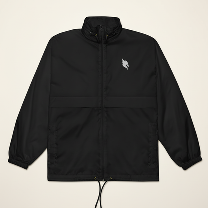Windbreaker Schwarz Front – #F7F5F2