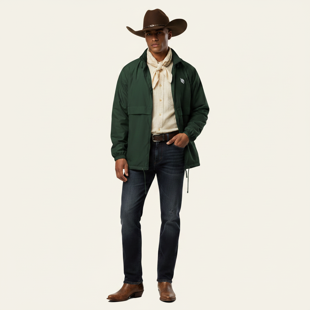 Windbreaker Waldgrün – Western Reiter